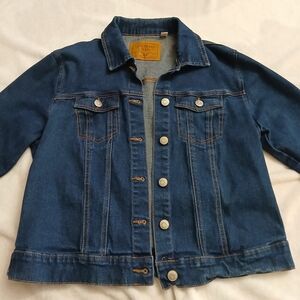 Amethyst Jeans Dark Wash stretch Long Sleeve Size Large